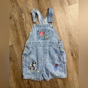 VTG Disney • Minnie Mouse Gardening Short Overalls